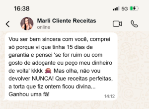 Depoimento da cliente Marli sobre a garantia